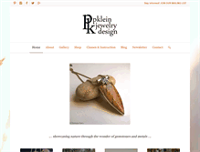 Tablet Screenshot of pkleinjewelrydesign.com